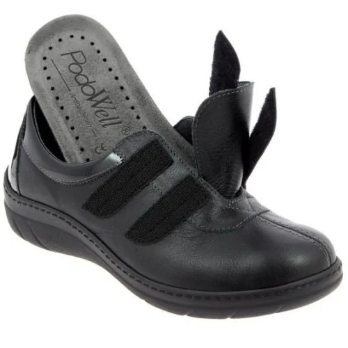 Chaussures de ville Chut Virginie noir vue de côté PODOWELL