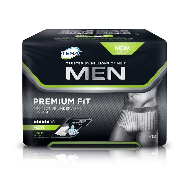 Paquet Tena For Men Premium Fit Niveau 4 Taille M