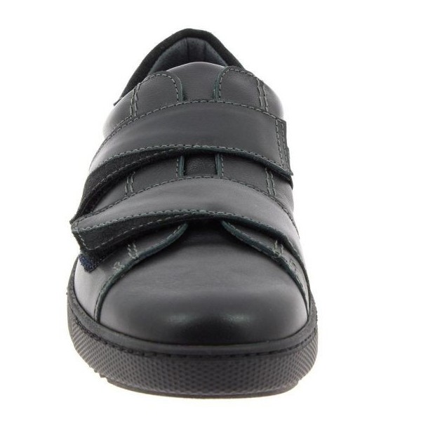 Baskets orthopédiques Chut Yves noir vue de face PODOWELL Baskets orthopédiques Chut Yves noir vue de face PODOWELL