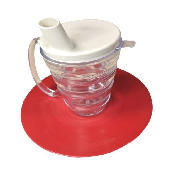 Set de repas antidérapant Ergo Rouge Set de repas antidérapant Ergo Rouge