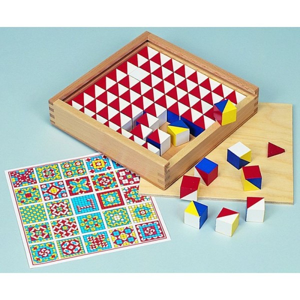 Jeu d'éveil et de motricité cubes multicolores