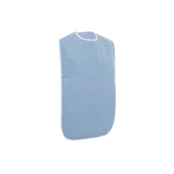 Grand bavoir double épaisseur 90 x 45 cm bleu Grand bavoir double épaisseur 90 x 45 cm bleu