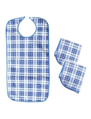 Lot de 3 bavoirs adulte 44 x 90 cm