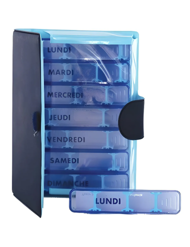 Pilulier medidose Soft touch bleu BIOSYNEX