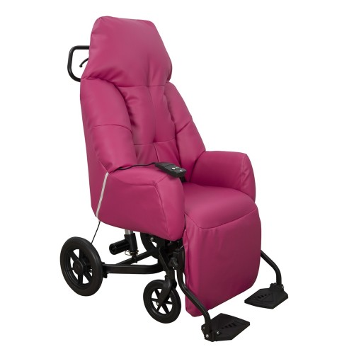 Fauteuil VHP Evasion Electrique PVC/PU framboise INNOV'SA