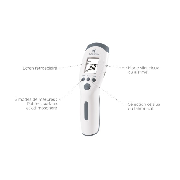 Thermomètre sans contact Tempo Easy SPENGLER