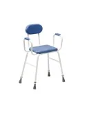Chaise haute douche/cuisine bleu