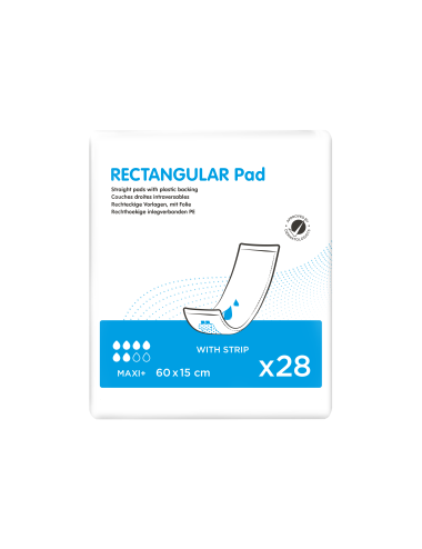 iD Rectangular pad 15x60 cm intraversable + strip
