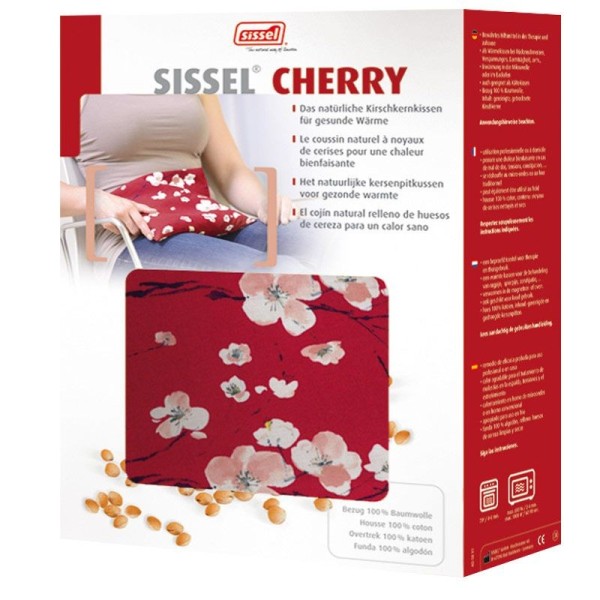 Compresse noyaux de cerises 24x26 cm CHERRY rouge ou fleurie SISSEL Compresse noyaux de cerises 24x26 cm CHERRY rouge ou fleurie SISSEL