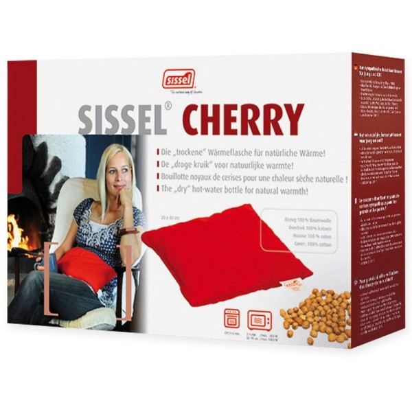 Compresse noyaux de cerises CHERRY 20x40 cm rouge SISSEL Compresse noyaux de cerises CHERRY 20x40 cm rouge SISSEL