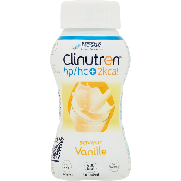 Boisson lactée clinutren HP/HC avec complément nutritionnel saveur vanille NESTLE Boisson lactée clinutren HP/HC avec complément nutritionnel saveur vanille NESTLE