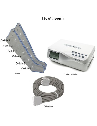 Appareil pressothérapie Premium 6 Winelec + 2 bottes SISSEL
