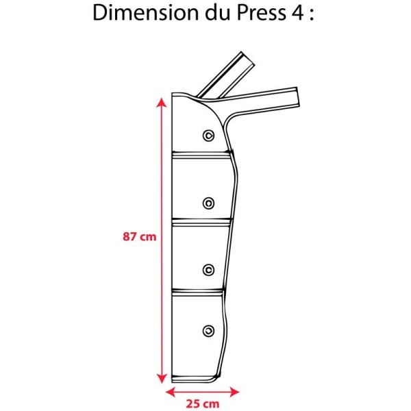 Manchon avec tubulure pour PRESS 4 SISSEL