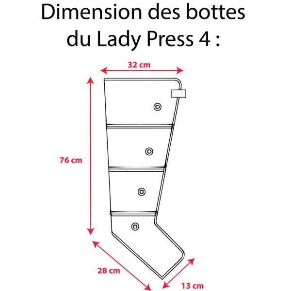Appareil pressothérapie LADY PRESS 4 Winelec + 2 bottes