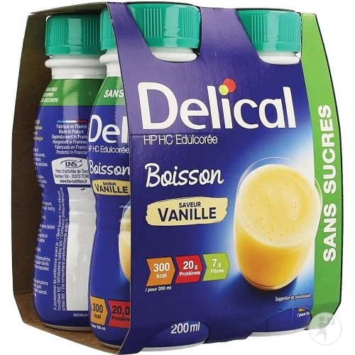 Delical boisson HP/HC sans sucres édulcorée fraise LACTALIS