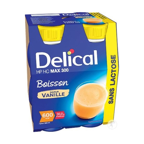 Delical boisson max 300 sans lactose vanille LACTALIS Delical boisson max 300 sans lactose vanille LACTALIS