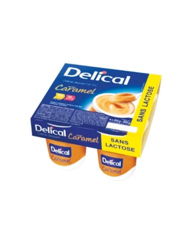 Delical HP/HC crème dessert sans lactose Abricot LACTALIS