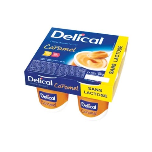 Delical HP/HC crème dessert sans lactose Abricot LACTALIS