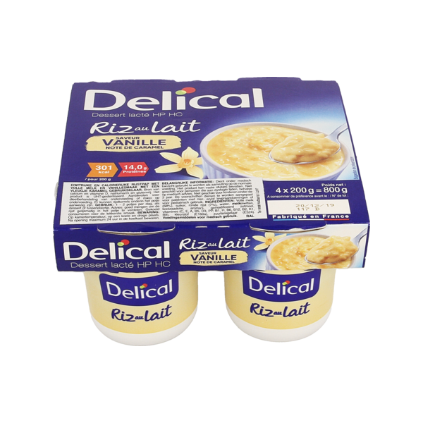 Delical riz au lait UC Vanille LACTALIS Delical riz au lait UC Vanille LACTALIS