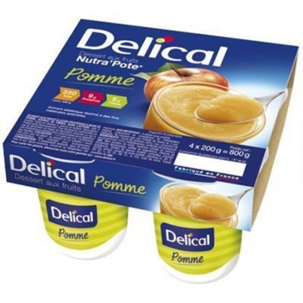 Delical dessert aux fruits Nutra'Pote UC Pomme LACTALIS