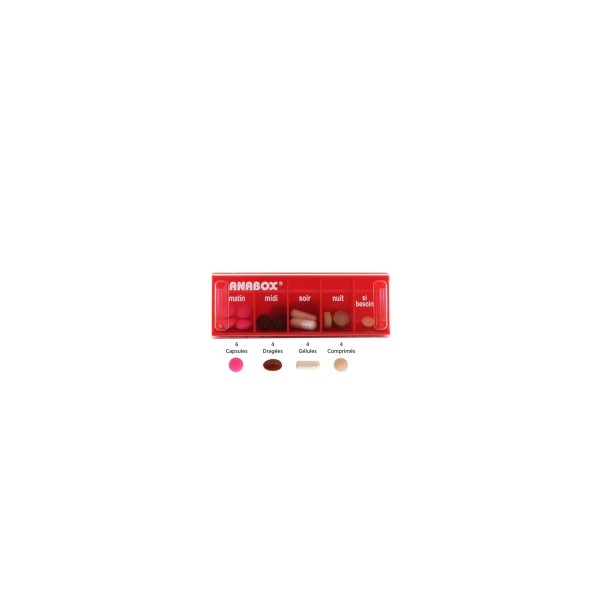 Pilulier journalier 5 cases Anabox BIVEA Pilulier journalier 5 cases Anabox BIVEA