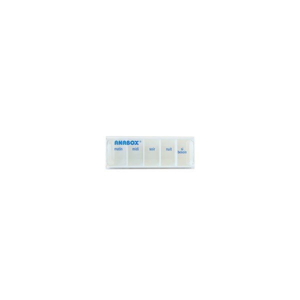 Pilulier journalier blanc 5 cases Anabox BIVEA Pilulier journalier blanc 5 cases Anabox BIVEA