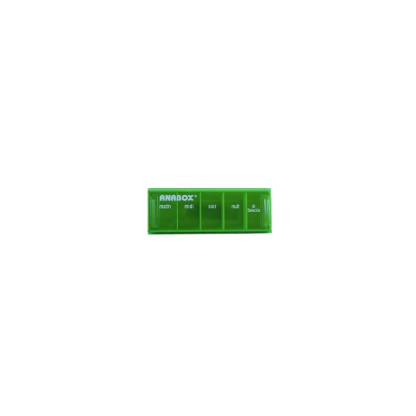 Pilulier journalier vert 5 cases Anabox BIVEA Pilulier journalier vert 5 cases Anabox BIVEA