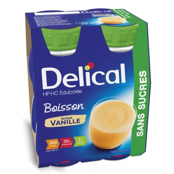 Delical boisson max 300 HP/HC sans sucres Vanille LACTALIS Delical boisson max 300 HP/HC sans sucres Vanille LACTALIS