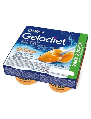 Gelodiet sans sucres édulcorée Thé-Pêche