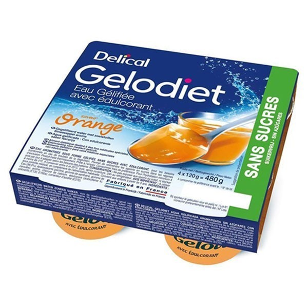 Gelodiet sans sucres édulcorée Orange Gelodiet sans sucres édulcorée Orange