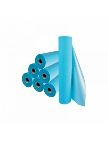 Pack de 6 draps d'examen plastifiés bleu 50x38 cm LA CENTRALE HOSPITALIERE