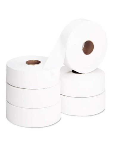 6 Rouleaux papier toilette confort blanc Maxi Jumbo ADELYA