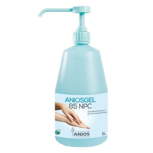 Gel hydroalcoolique ANIOSGEL 85 NPC 1 L avec pompe ANIOS