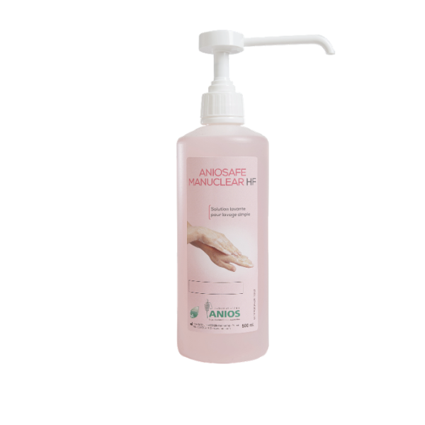 Savon ANIOSAFE MANUCLEAR HF 500 ml avec pompe ANIOS Savon ANIOSAFE MANUCLEAR HF 500 ml avec pompe ANIOS