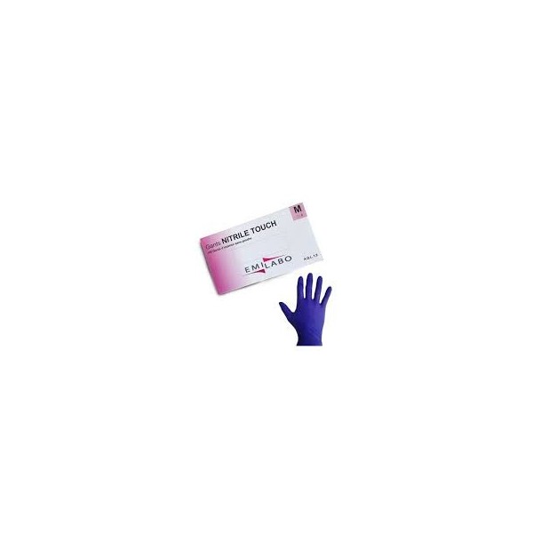 Gant d'examen EMILABO nitrile touch non poudré Gant d'examen EMILABO nitrile touch non poudré