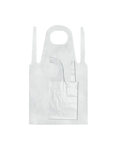 Tabliers de protection plastique blanc 80 x 140 cm EMILABO