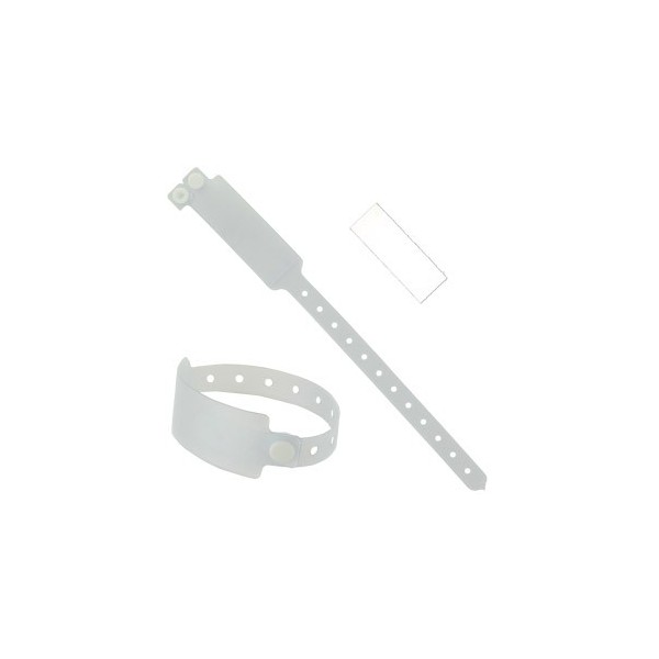100 Bracelets d'identification avec étiquette Adulte ATPM Services
