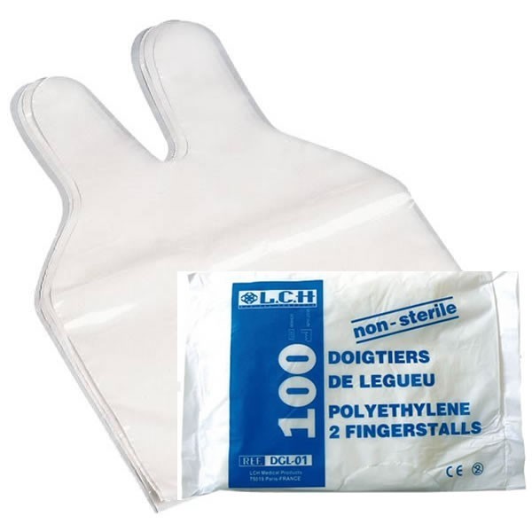 Doigtier 2 doigts NS x100 LA CENTRALE HOSPITALIÈRE Doigtier 2 doigts NS x100 LA CENTRALE HOSPITALIÈRE