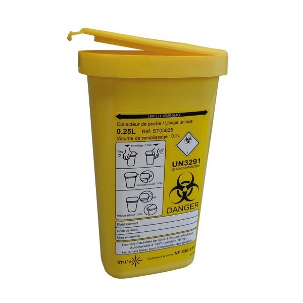 Collecteur DASRI pocket Stil'Eco 0.25L PAROLAI STIL'ECO Collecteur DASRI pocket Stil'Eco 0.25L PAROLAI STIL'ECO