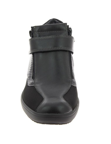 Chaussures bottines orthopédiques Chut SOIZIC noir vue de côté PODOWELL