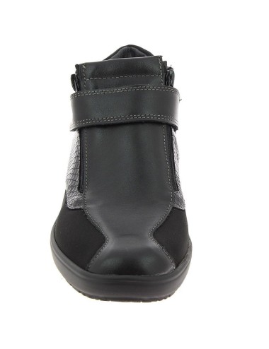 Chaussures bottines orthopédiques Chut SOIZIC noir vue de face PODOWELL