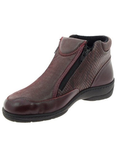 Chaussures orthopédiques bottines chut Marjorie Bordeaux vue de côté PODOWELL