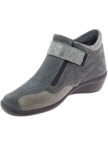 Chaussures orthopédiques bottines chut solange vue de côté gris PODOWELL