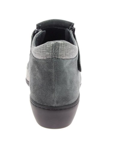 Chaussures orthopédiques bottines chut solange vue de derrière gris PODOWELL