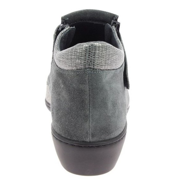 Chaussures orthopédiques bottines chut solange vue de derrière gris PODOWELL
