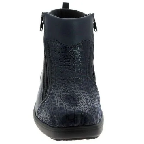 Chaussures orthopédiques bottines CHUT Sierra marine vue de côté PODOWELL