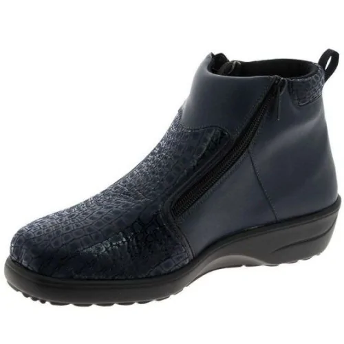 Chaussures orthopédiques bottines CHUT Sierra marine vue de côté PODOWELL