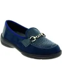 Chaussures orthopédiques Chut Maeliss Marine vue de côté PODOWELL