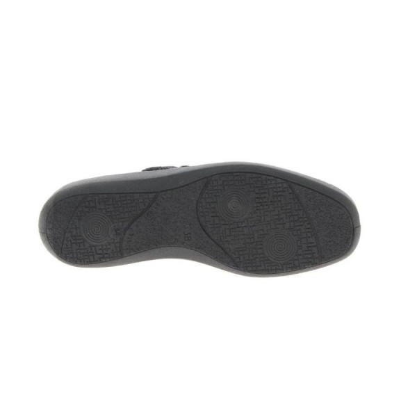 Chausson de maison femme TATOO anthracite vue de dessous PODOWELL Chausson de maison femme TATOO anthracite vue de dessous PODOWELL