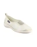Ballerines en tissu femme TAISSY beige vue de côté PODOWELL